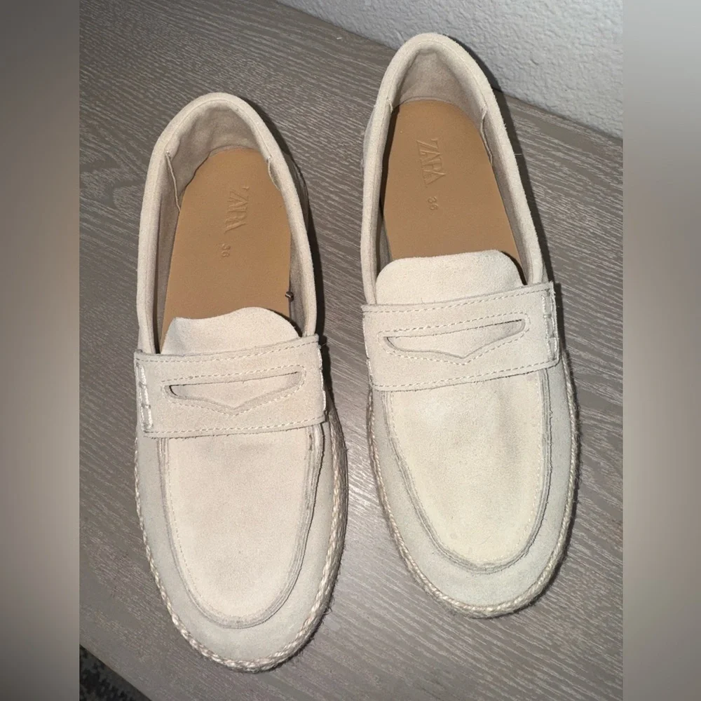 Zara suede espadrille